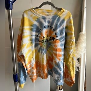 UO Graphic Tie Dye Crewneck - L/XL